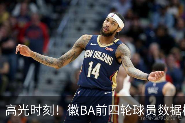 高光时刻！徽BA前四轮球员数据榜重磅来袭！